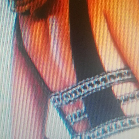 Royal blue and black prom dress.  Fits size 2. - Picture 3 of 3